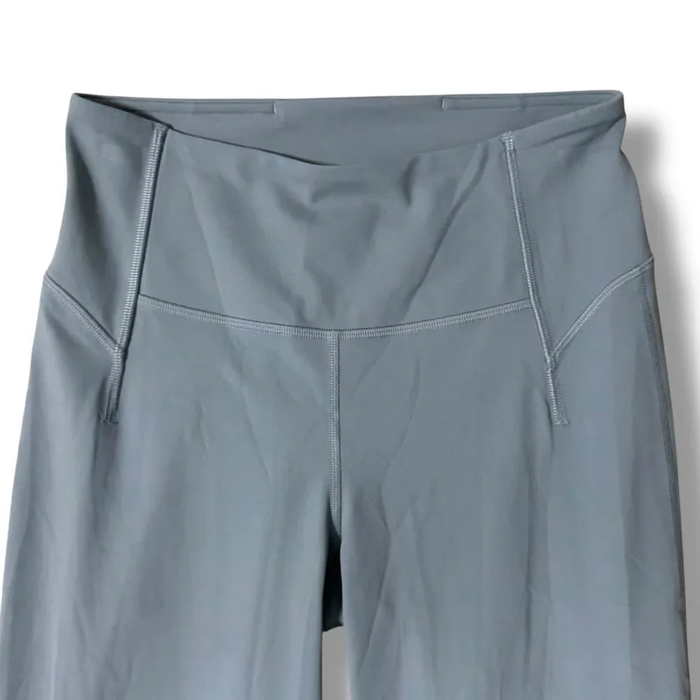 Lululemon Groove Flare Split Hem Steel Blue 6 Pilates Core Studio Street